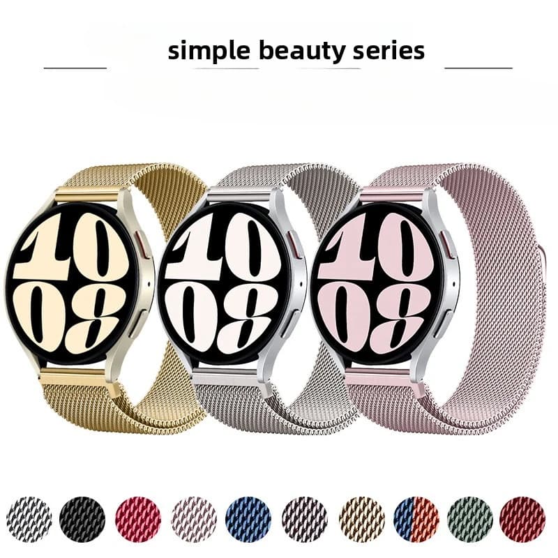 Nuovo Cinturino Magnetico in Metallo di Lusso di Alta Gamma, Elegante e alla Moda, per Orologi Sportivi, Bracciale Stile Fashion per Uomo e Donna