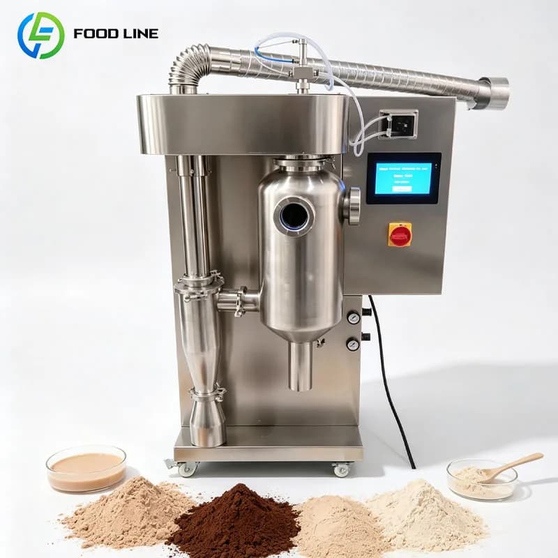 Industrial Spray Dryer Milk Tea Coffee Flavor Seasoning Collagen Powder Equipment Customized