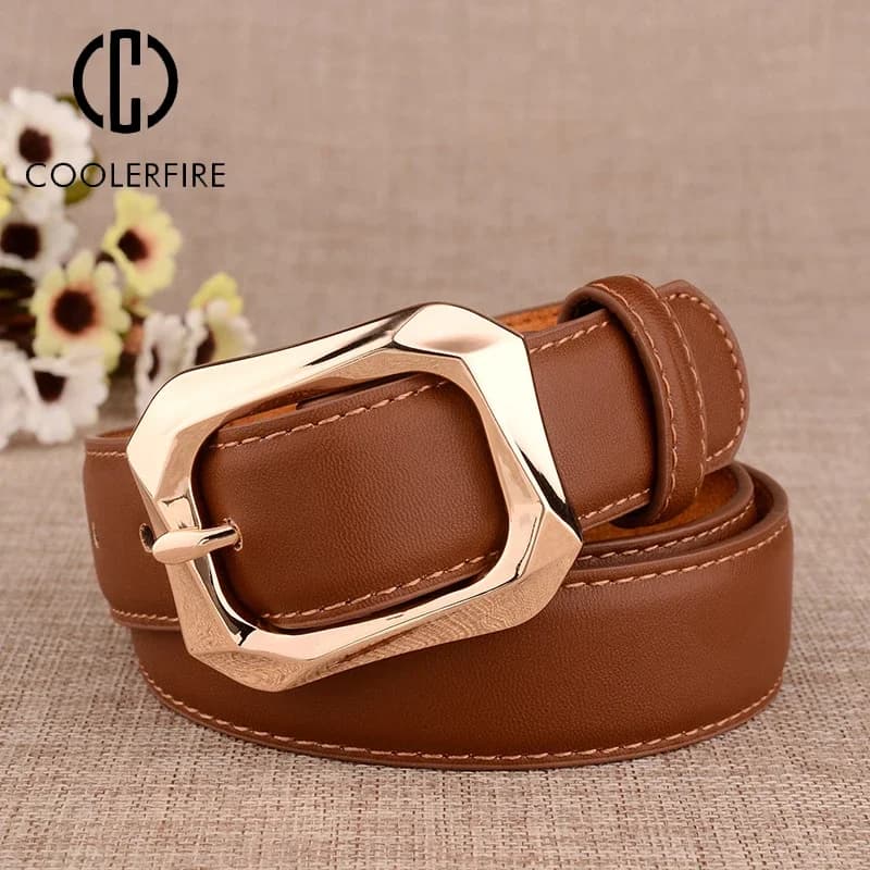 Cinture di lusso alla moda per donna, cinture da donna per jeans, abiti casual, cintura femminile, cinturino in vita DT173