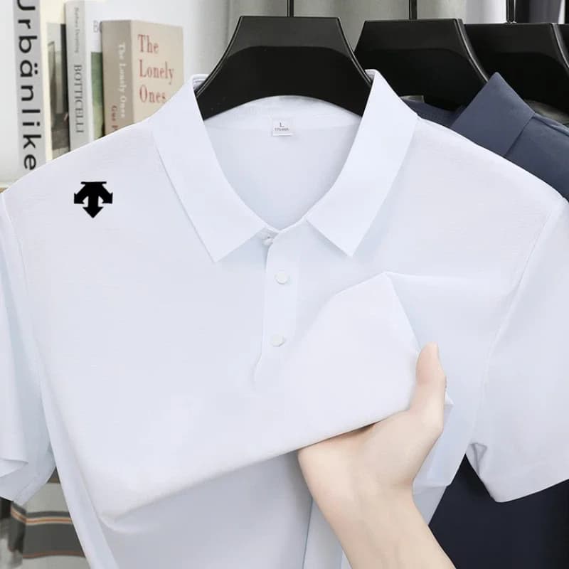 Men Luxury Embroidery Polo Shirts Summer Soft Breathable Short Sleeve Tops Fashion Sports Golf Tees High Daily Wear Blouse