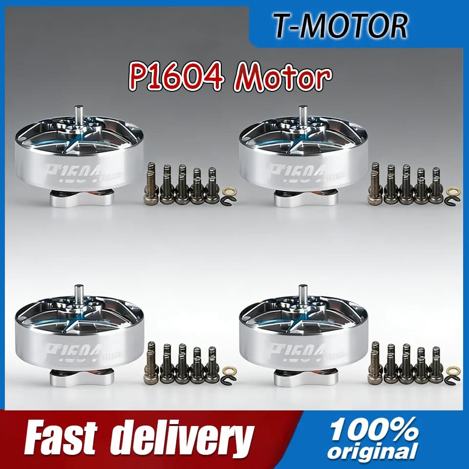 4 Pieces T-MOTOR P1604 KV2850 6S/KV3800 4S Brushless motor with 1.5mm shaft and 9*9mm holes for RC FPV drones Freestyle 3.5 Inches Sub 250g
