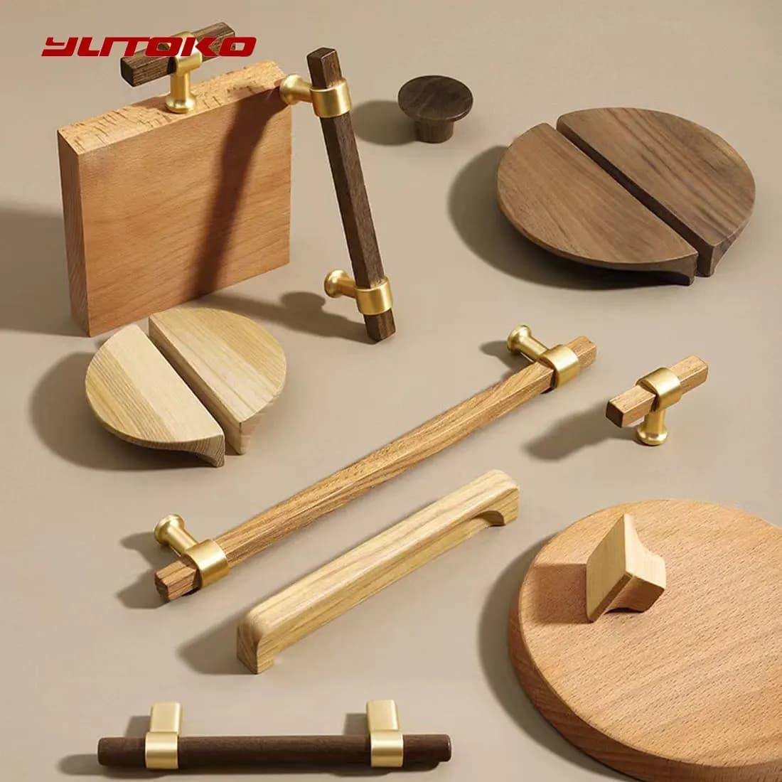 Maniglie per armadietti in legno per mobili manopole per cassetti maniglie per armadi da cucina pomello per ante dell'armadio e maniglia Hardware per mobili