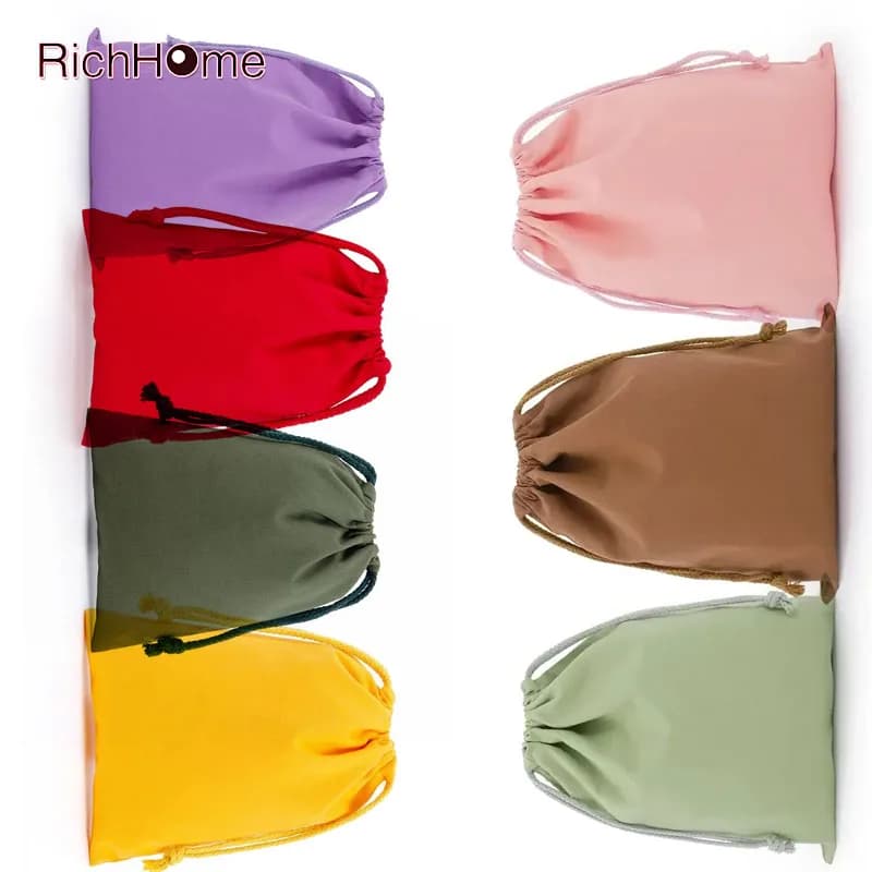 Casual multi-dimensione con coulisse in cotone con tasca per matrimonio, regalo di Natale, borsa fai da te, custodia per la polvere domestica