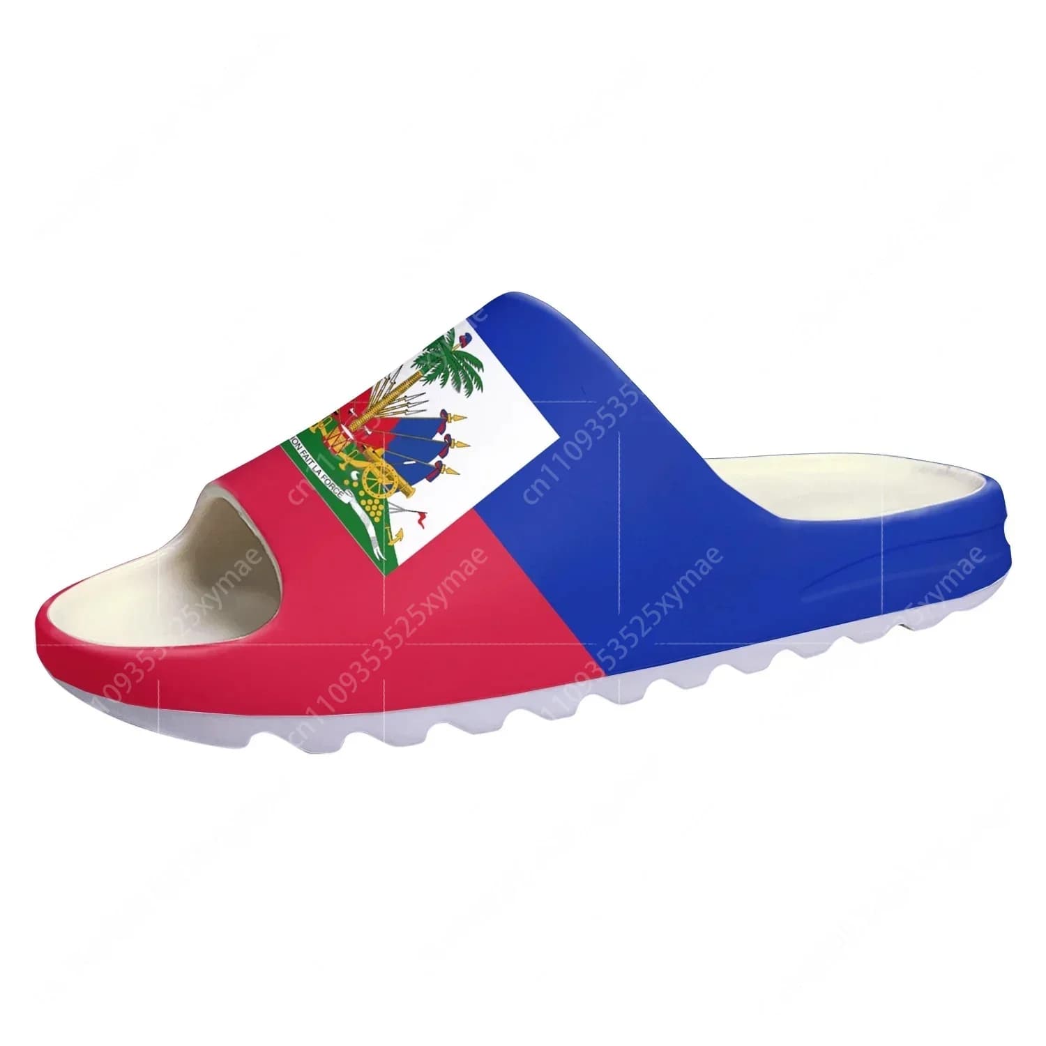 Ciabatte con Bandiera Haitiana, Suola Morbida, Zoccoli da Casa, Scarpe da Spiaggia, Sandali Personalizzabili per Uomo, Donna e Adolescenti