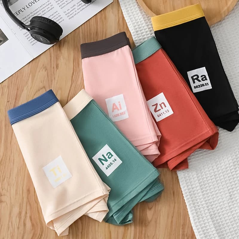 1 pz boxer da uomo studente intimo sportivo traspirante fresco di grandi dimensioni mutandine per adolescenti maschio stampa senza cuciture angolo piatto corto