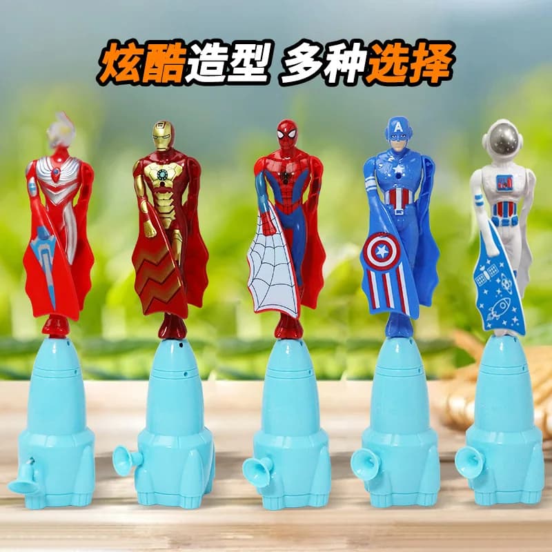 Giocattolo Volante Anime Spiderman Bamboo Dragonfly, Giocattoli Volanti Rotanti Iron Man Captain, Giocattolo da Esterno per Bambini e Ragazzi, Regalo 2026