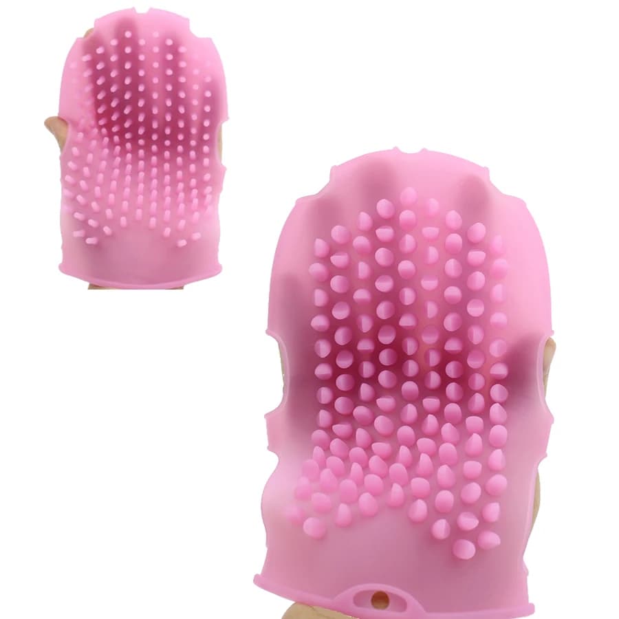 Guanto da massaggio Asciugamano da bagno Spazzola da bagno in silicone Pulizia della pelle Spazzole da bagno in silicone Guanti da doccia Scrub da bagno Rimozione Esfoliante per il corpo