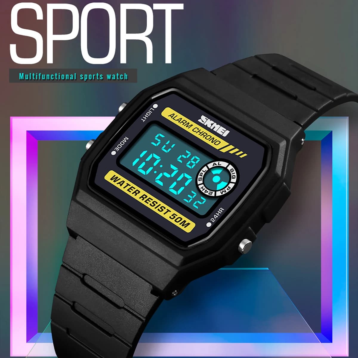 SKMEI Orologio da polso sportivo moda donna Allarme Sveglia digitale impermeabile Orologi da ragazza Elettronica Orologio da donna Relogio Feminino