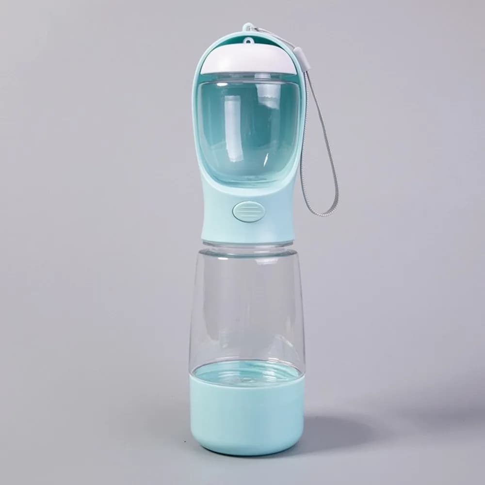 Contenitore per Cibo 3 in 1 per Animali Domestici, Ciotola Portatile per Esterni, Dispenser di Cibo per Cani a Prova di Perdite, Bottiglia d'Acqua in Plastica per Cani, Accessorio da Viaggio per Animali