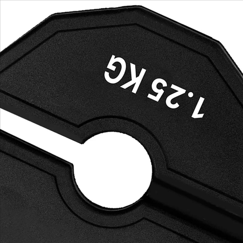 B48B-4X Micro-gym Gym Plate for fractional weights with handlebars Rubber fractional weight plates Additional change Black 1,25 kg