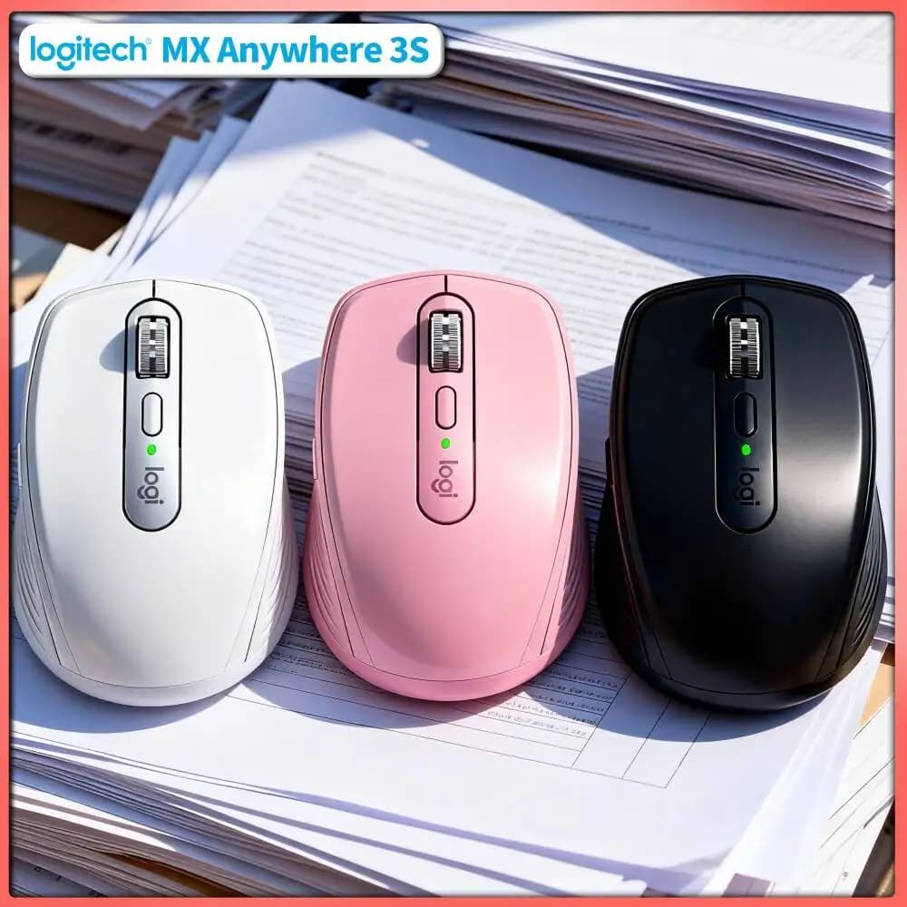 Creator MX Anywhere 3S - 8000 DPI, Hyper-Scroll Wheel, USB-C Cable, Multi-OS for Book Graphic Design Project Team