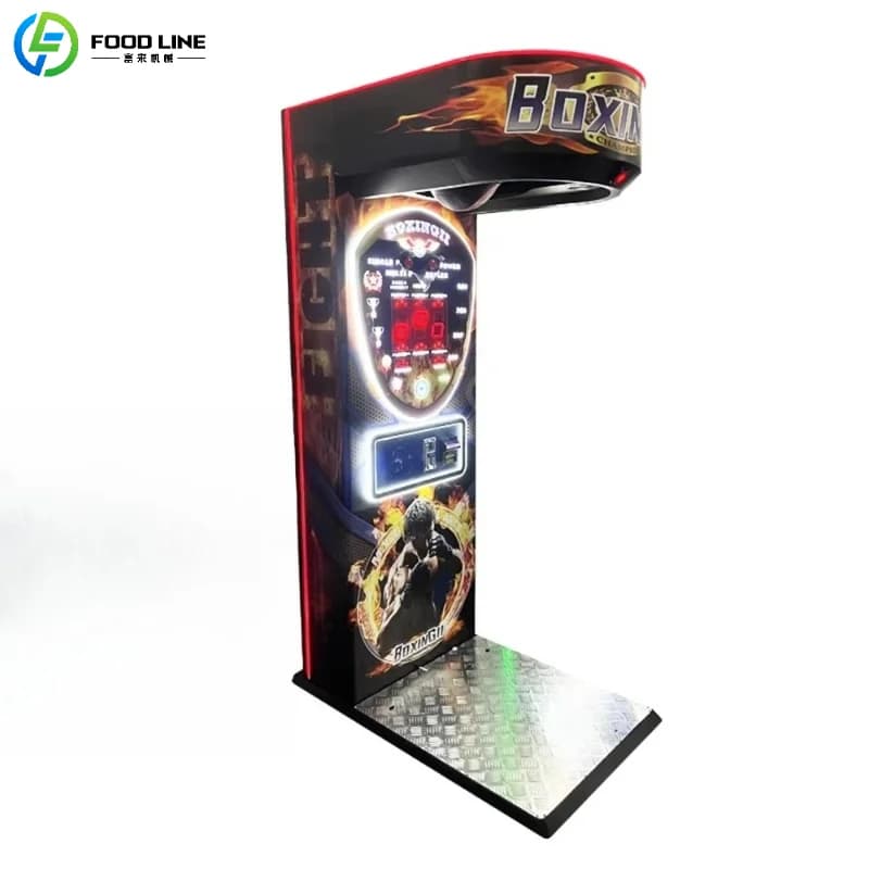 Customized Coin Operated Kick Electronic Training Vending Arcade Game Bag Punching Machines Boxing for Entertainment Center