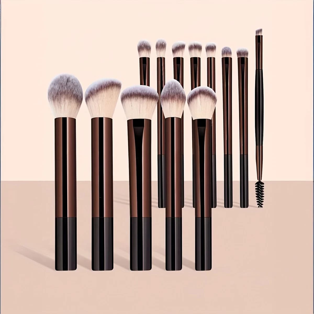 13Pcs Makeup Brush Set, Foundation Concealer Powder Eyeshadow Blush Kabuki Blending Brushes, Soft Cosmetic Tools for Face Makeup