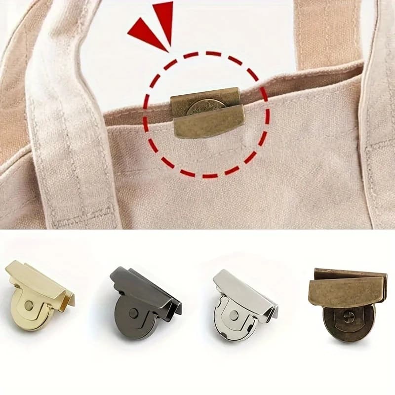 Accessories for bag 8 pieces magnetic buckle, pressure button for bag hidden with pressure button without seams 2030