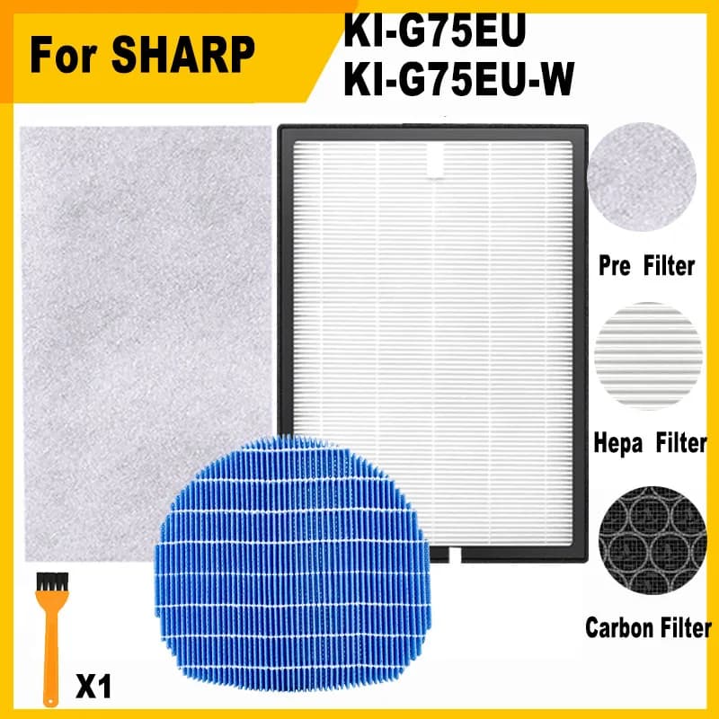 FZ-G75HFE FZ-G60DFE Filtro HEPA e carbone di ricambio per i modelli KI-G75EU KI-G75EUW KI-G75EU-W Purificatore d'aria Sharp
