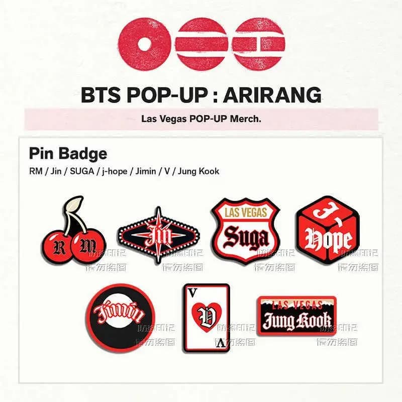 New BTS Acrylic Brooch 7 Styles Cute Cartoon Character Modeling Backpack Clothing Decoration Creativity Notebook Folder