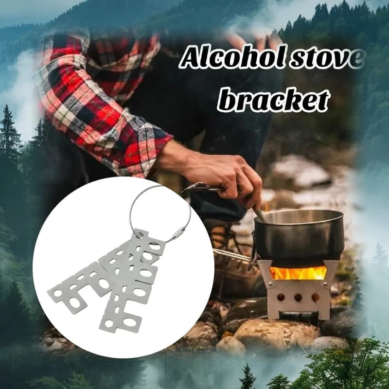 Camping Supplies Light and Compact Alcohol Ring Support Heat-resistant outdoor bracket for camping supplies Alcohol stove