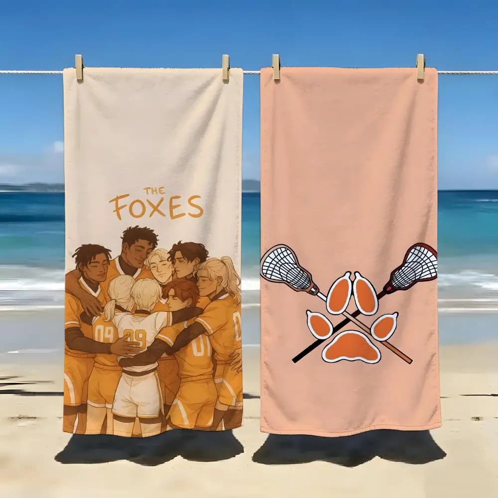 Novel T-THE F-FOXHOLE C-COURT Asciugamano da spiaggia per viaggi, palestra, doccia, lusso, leggero, per campeggio, piscina