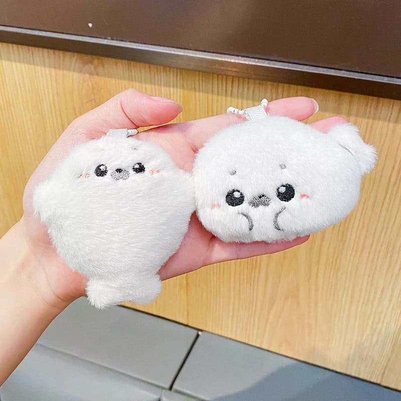 1/2PCS Cute Baby Seal Doll Peluche Ciondolo Giocattolo Della Peluche Del Fumetto Portachiavi Oceano Giocattolo Souvenir Sigillo Ciondolo Regalo Borsa della Bambola Ciondolo Regalo