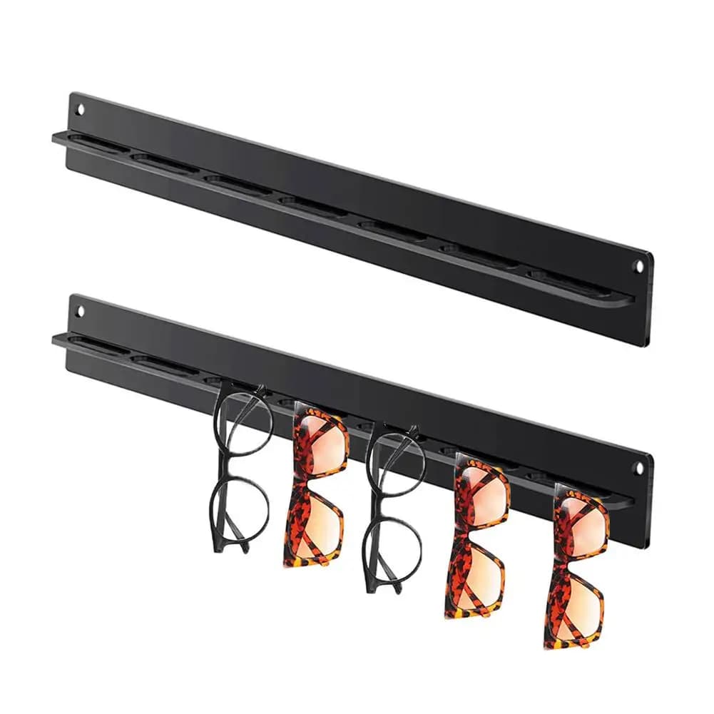 Acrylic Glass Door Sunglasses Wall Organizer Glass Door Display Jewelry Holder Shelf for Jewelry