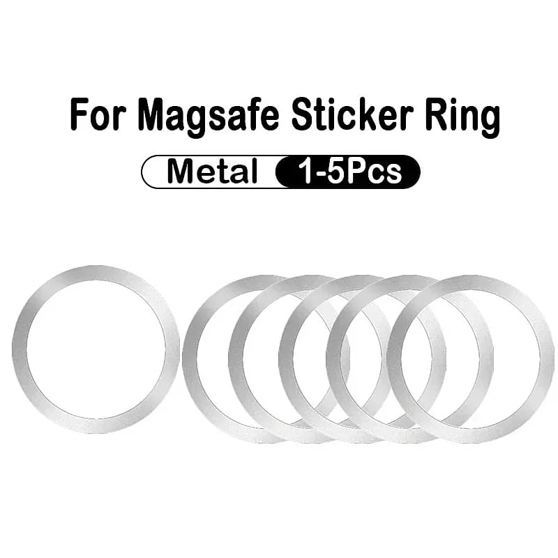 Anello magnetico universale in lamiera metallica in acciaio inossidabile 2025 per caricabatterie wireless Magsafe supporto per telefono per auto con magnete adesivo in lamiera di ferro