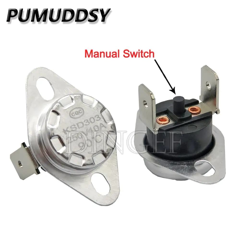 1 pz KSD301 KSD303 10A 45 ~ 150 C gradi Celsius termostato di ripristino manuale normalmente chiuso interruttore di temperatura controllo della temperatura