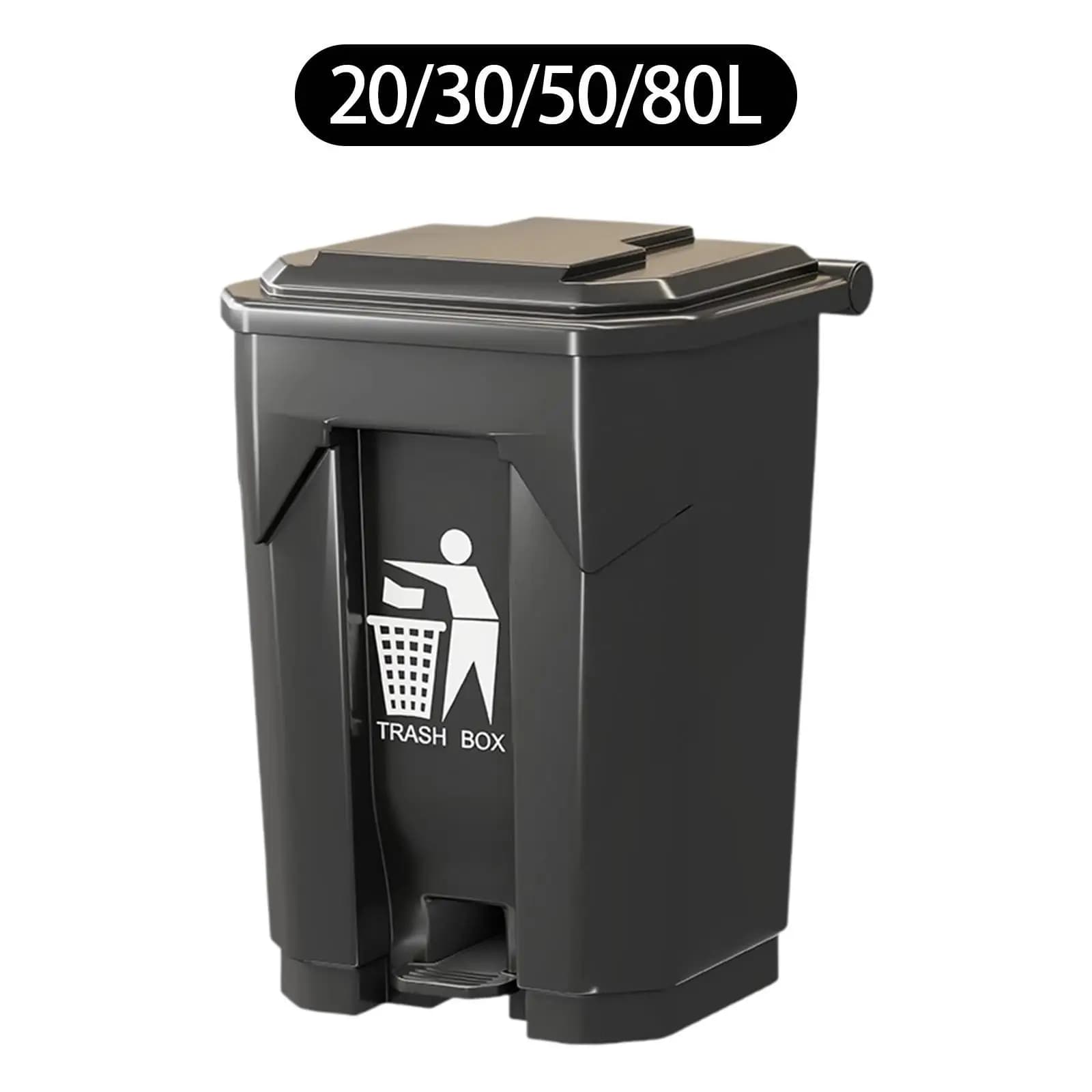 Cestino per Rifiuti con Pedale, Contenitore per Spazzatura Pratico con Coperchio, Cestino per Casa, Bagno, Cucina, Toilette