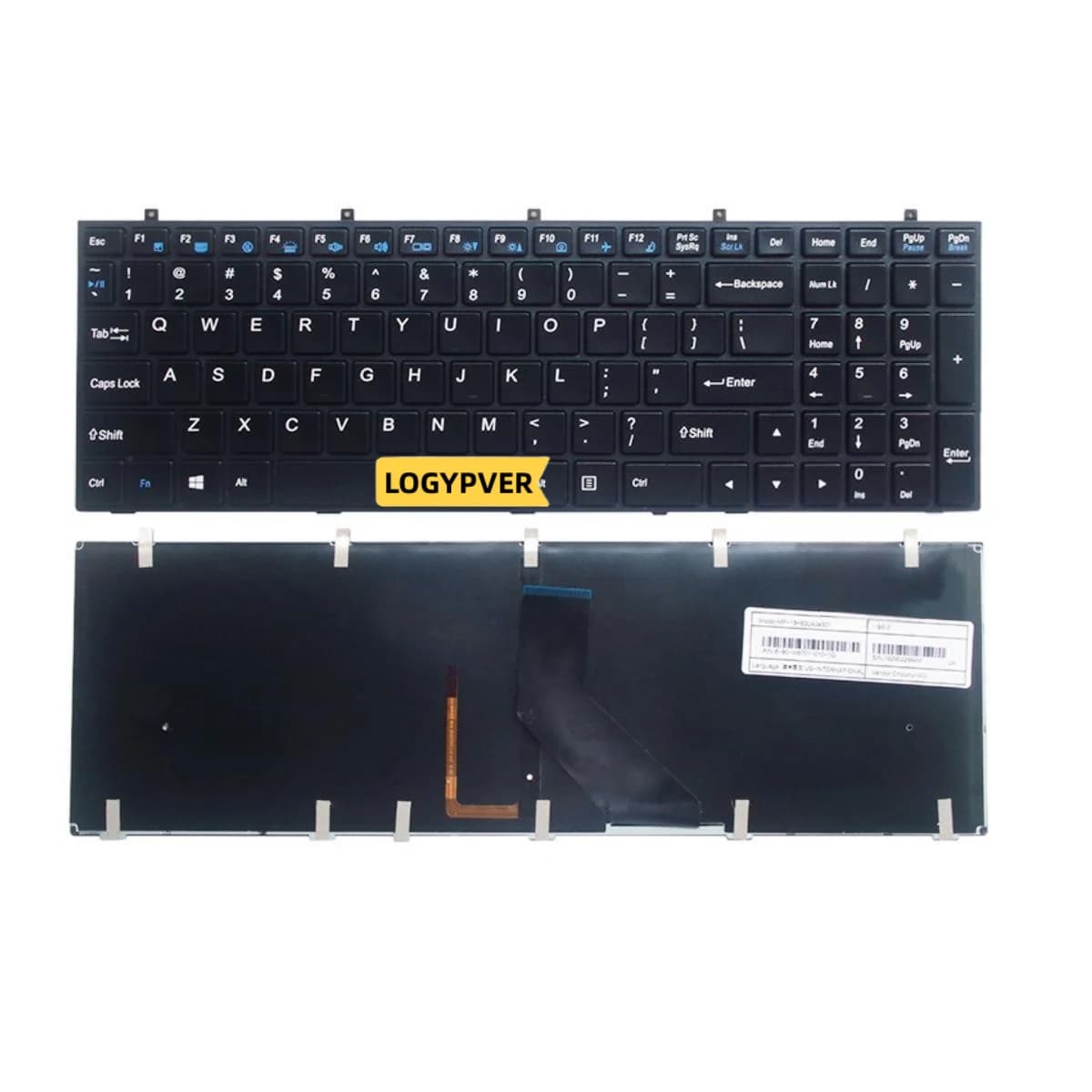 Tastiera americana per Clevo W370ET W350ET W370STQ W350ST W355 W670SC W350SS W670SR W370SS Inglese Laptop Nero retroilluminato