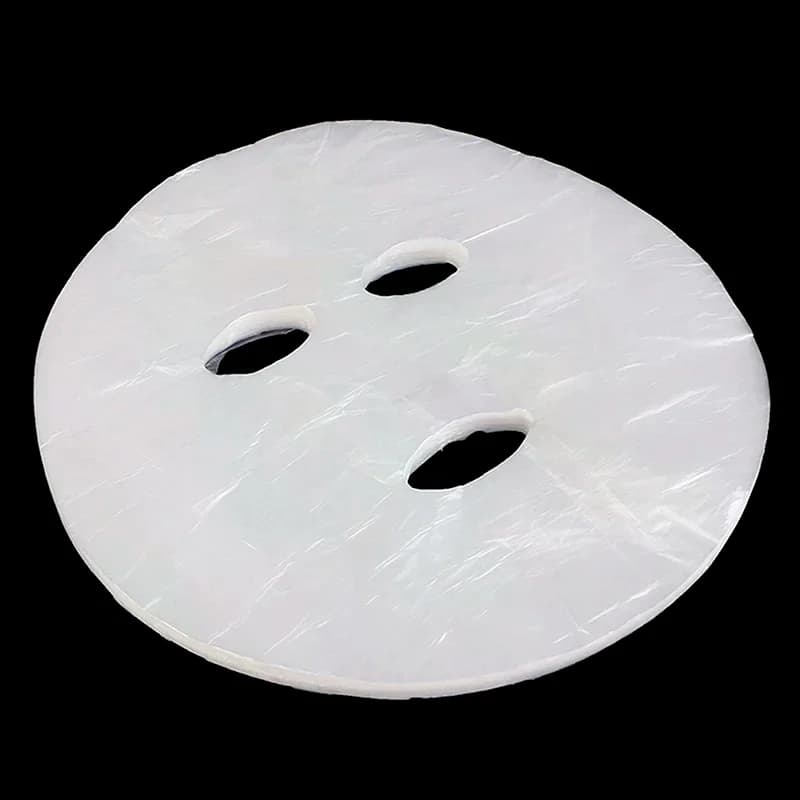 100Pcs Natural Full Face Cleaner Mask Paper Disposable Plastic Film Beauty Healthy Tool Skin Care Disposable Paper Masks
