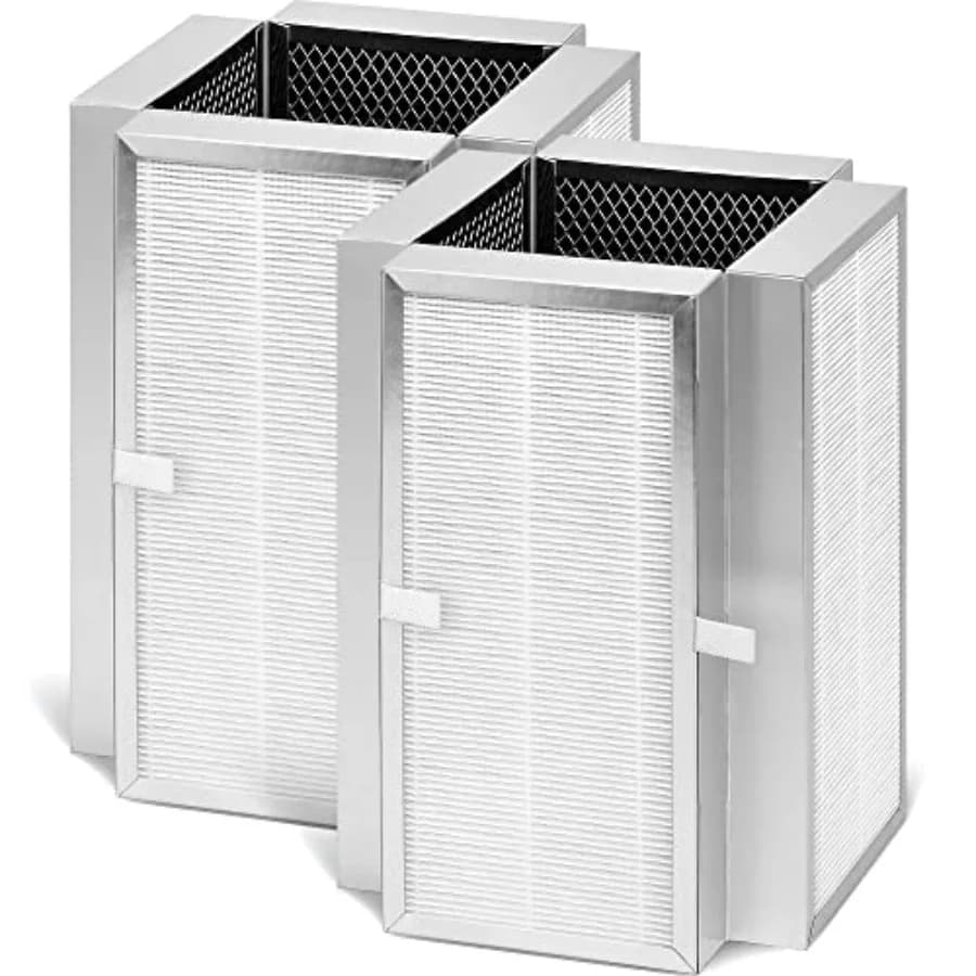 2 Pezzi Filtro 50 Compatibile con Purificatore d'Aria Serie MA 50 per Casa, Filtrazione Composita 3-in-1 con Filtro HEPA H13 Premium