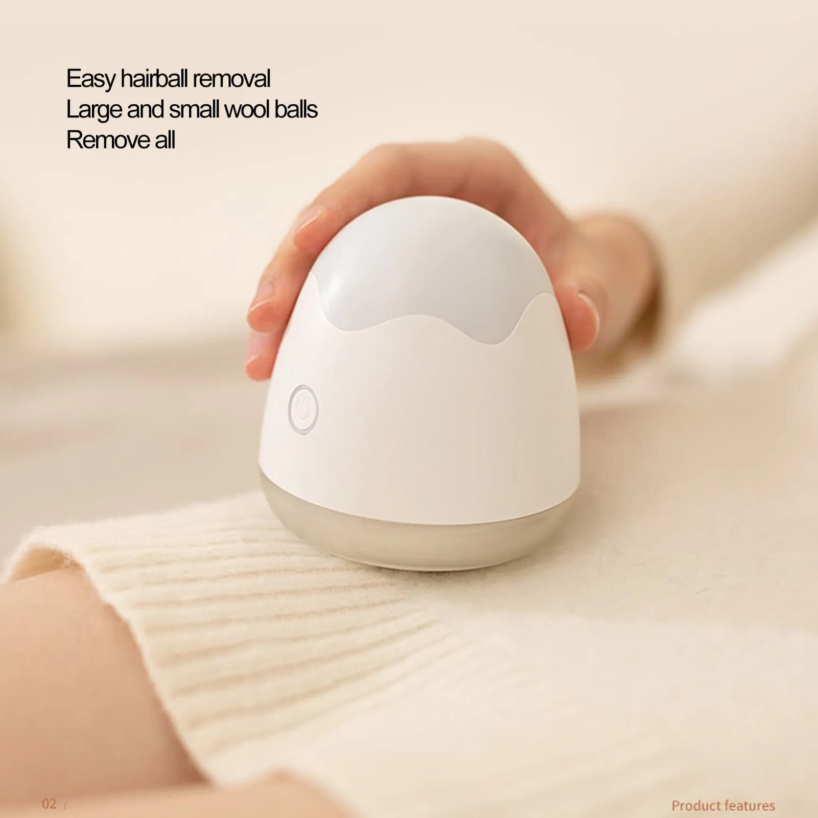 Mini Fabric Shaver Rechargeable Portable Sweater Defuzzer with Six Stainless Steel Leaf Blade and Brush