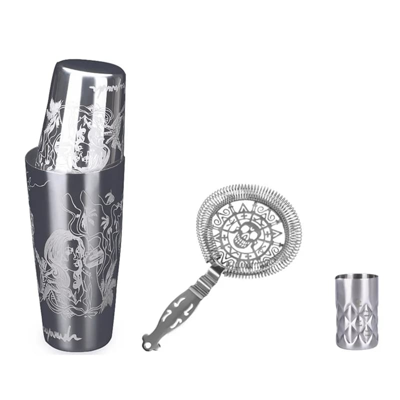 3 pz/set Cocktail Shaker Bar Set in acciaio inox Lounge Cup Boston Cup Shaker Cocktail Shaker 8 pz/set