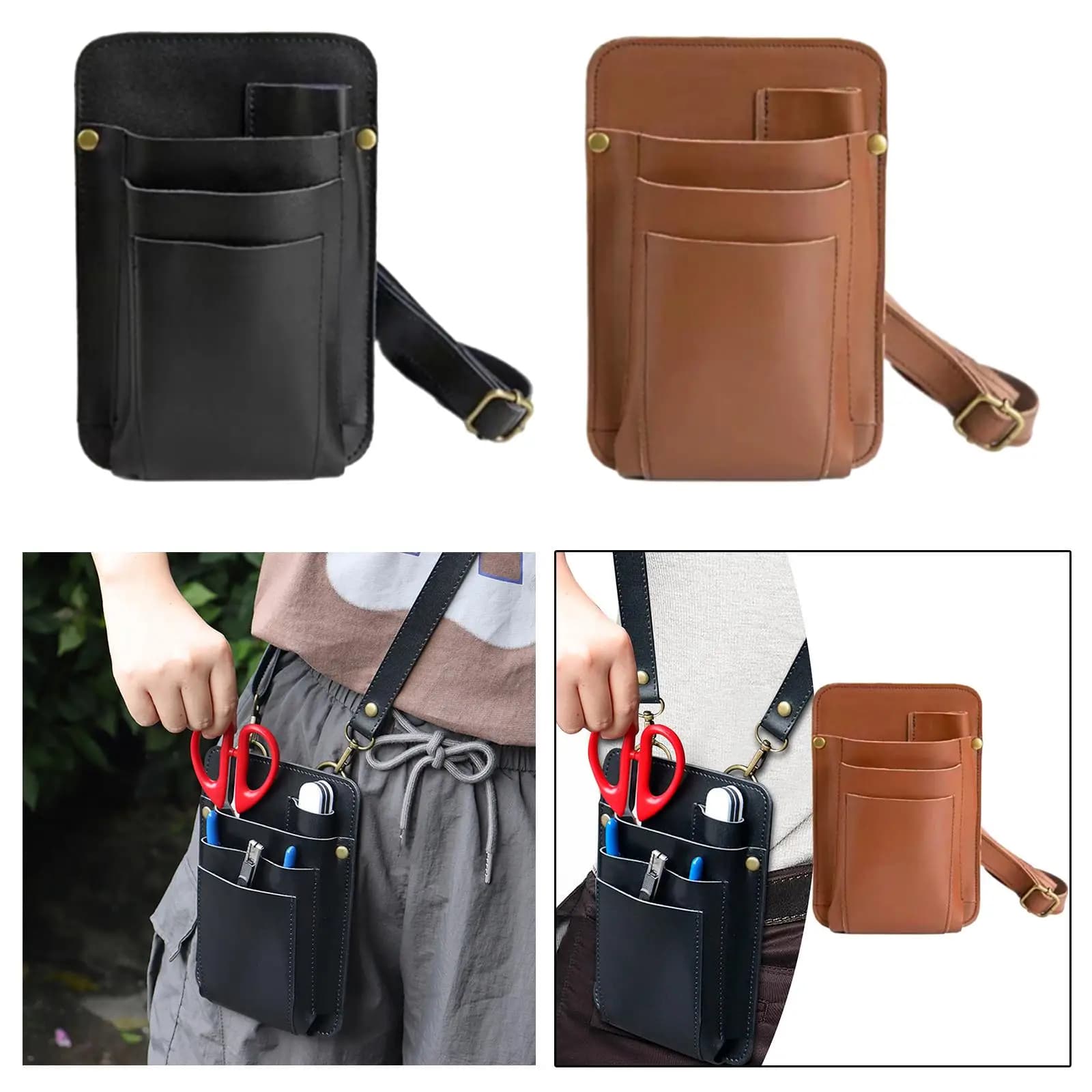 Hairdressing Tools Waist Belt Bag Hair Styling Belt Bag Professional Case Storage Bag Waist Pack Organizer for Combs Nurse