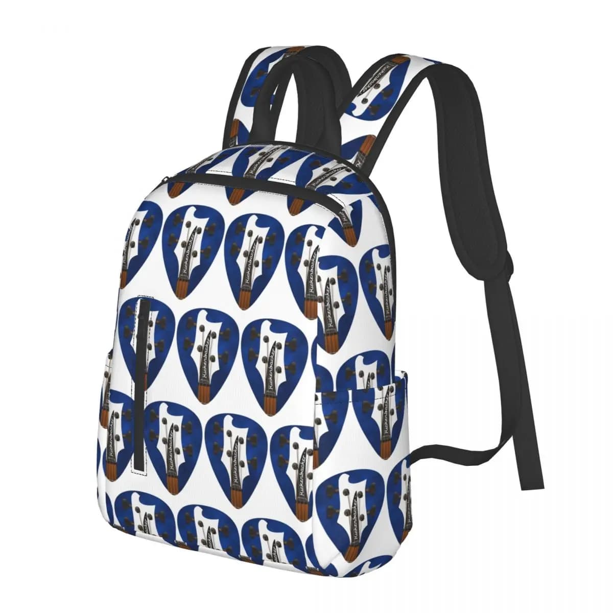 Borsa a tracolla per chitarra Pick Art Rickenbacker 4003 bianca, zaino per la scuola, borsa da escursione per uomo e donna, borsa a tracolla