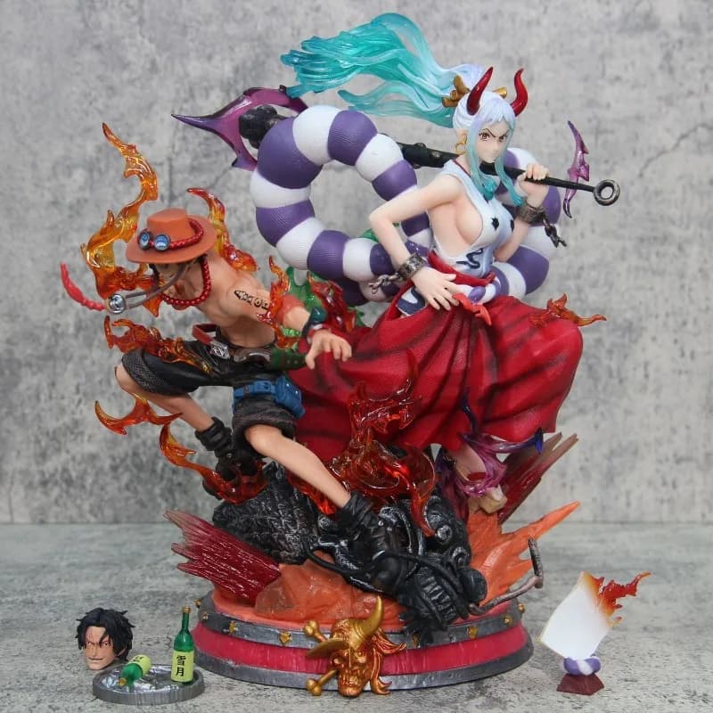 Statuetta Anime Ace Yamato Dream Linkage, Modellino d'Azione, Regalo per Bambini, Decorazione