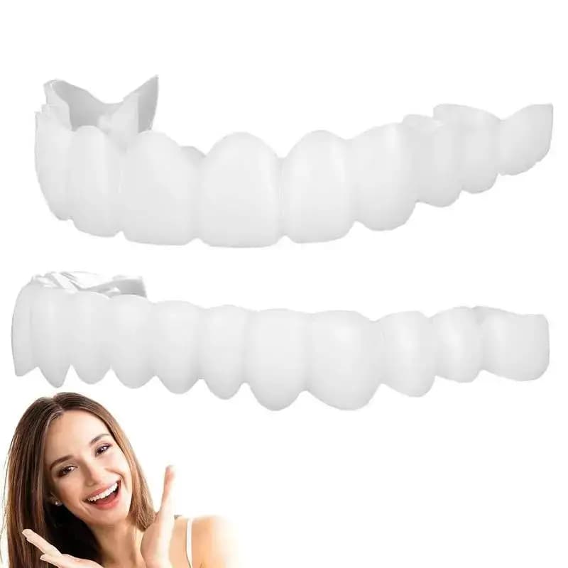 Protesi Dentali Temporanee FreshComfort Fit per Sbiancamento Denti, Copertura per Restauro del Sorriso CK848-fro
