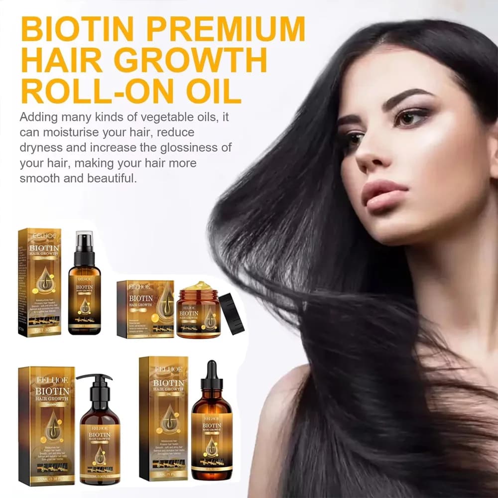 EELHOE Biotina Spray Per Capelli Per Uomo Donna 30ml Riparazione Danni Ripristino Olio Riparazione Del Cuoio Capelluto Siero Spray Addensare Capelli Assistenza Sanitaria Nuovo