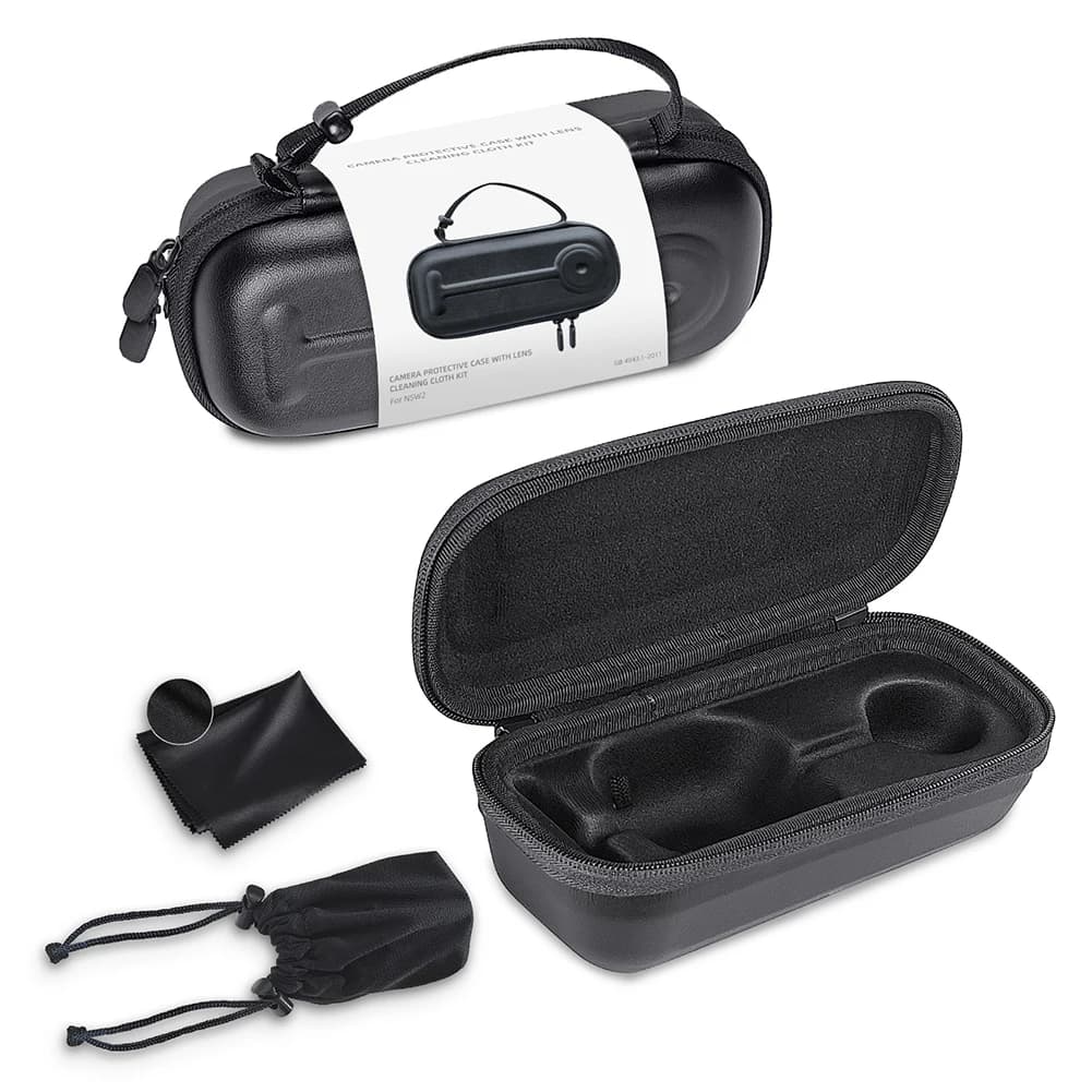 Borsa per Fotocamera con Panno per Lenti, Custodia da Viaggio Portatile, Borsa in PU Antigraffio per Switch 2