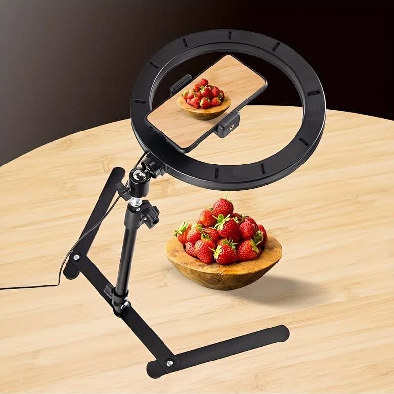 Overshoot bracket for live transmission complete set of desktop recording video lamp support for desktop frame overshoot ligh