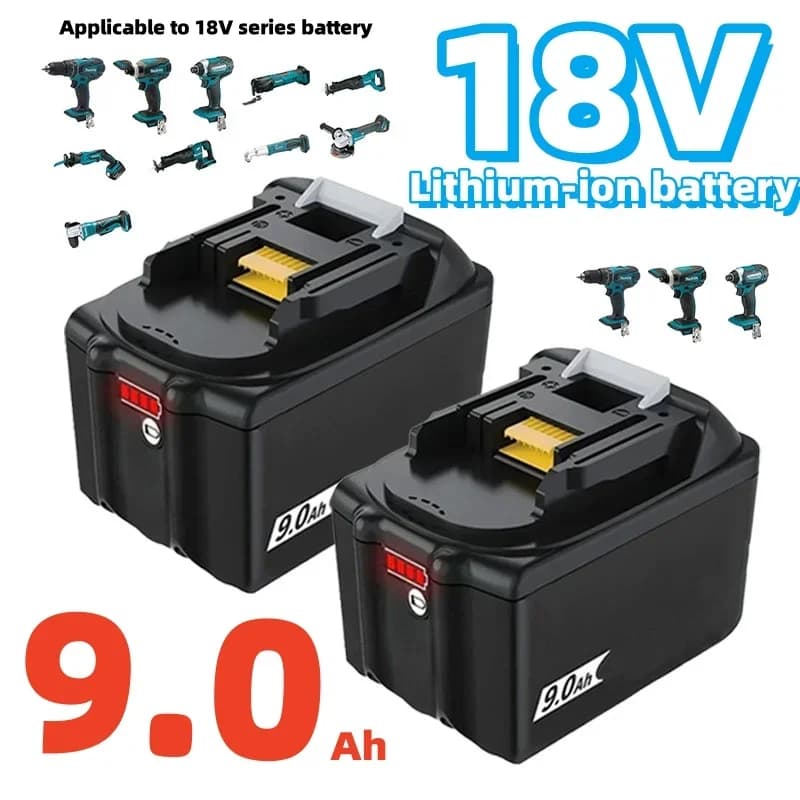 ✓9.0Ah For Makita 18V tool battery replacement BL1830 BL1850 BL1860 for cordless angle grinders, hand drills, screwdrivers, etc.