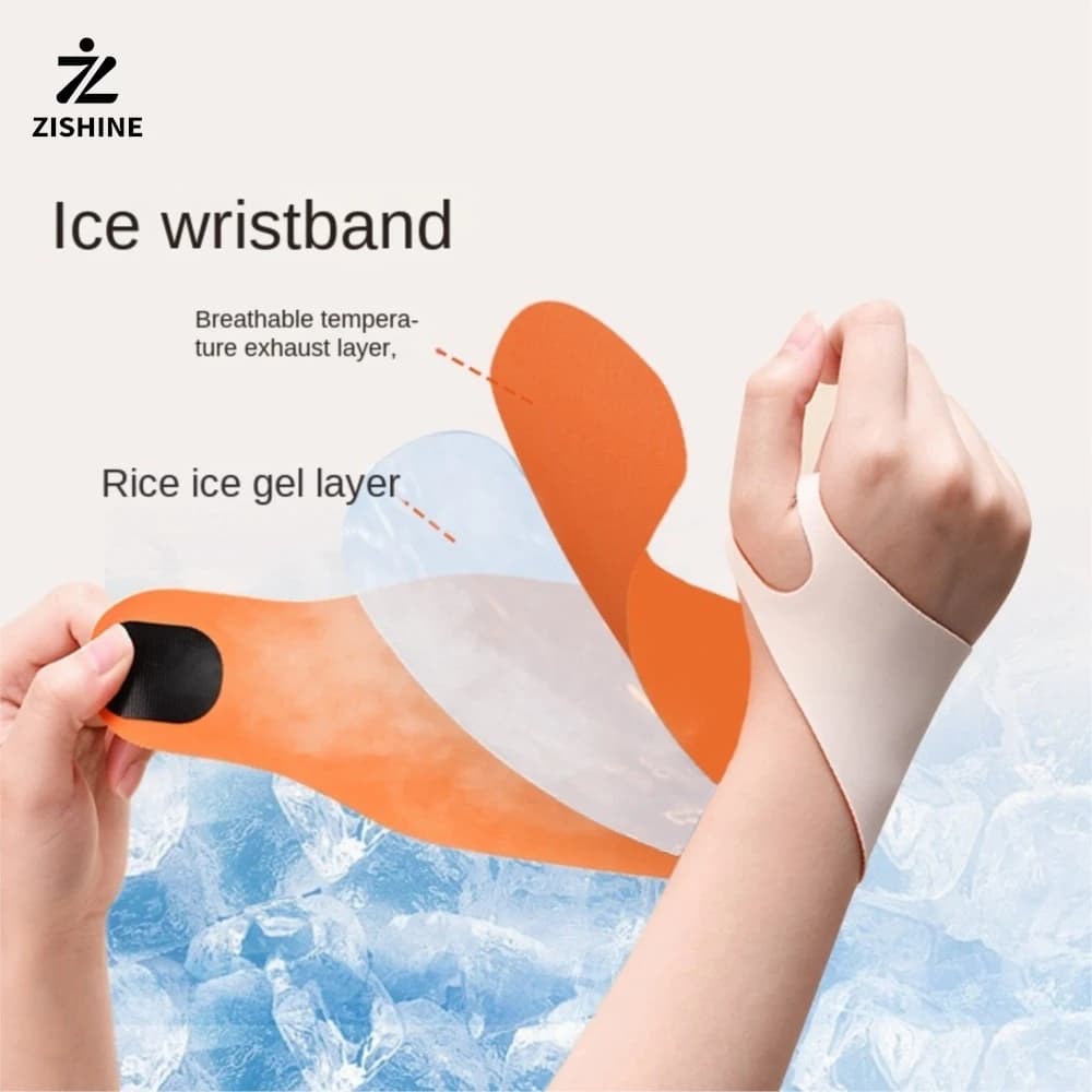 1 tutore da polso elastico per distorsioni, impacco freddo, lesioni al polso in gel, dolore al tendine, tensione al polso, impacco di ghiaccio, fascia di supporto.