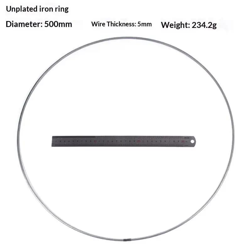 5Pcs 35-250MM Catcher Hoops Round Iron Metallic Welded Dreamcatcher Rings