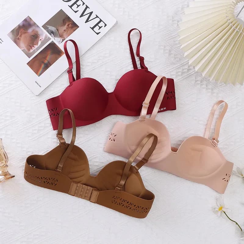 Un pezzo senza cicatrice, senza anello in acciaio, reggiseno confortevole, piccolo petto chiuso, intimo cavo, reggiseno da donna, reggiseno sexy