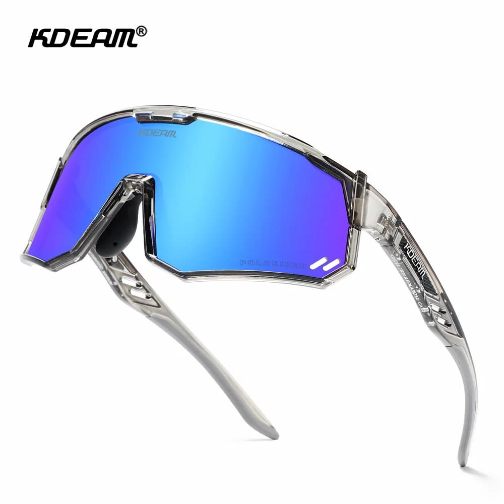 KDEAM TR90 occhiali da ciclismo polarizzati uomo donna occhiali da sole da equitazione MTB nuovo sci pesca arrampicata protezione occhiali occhiali da bici