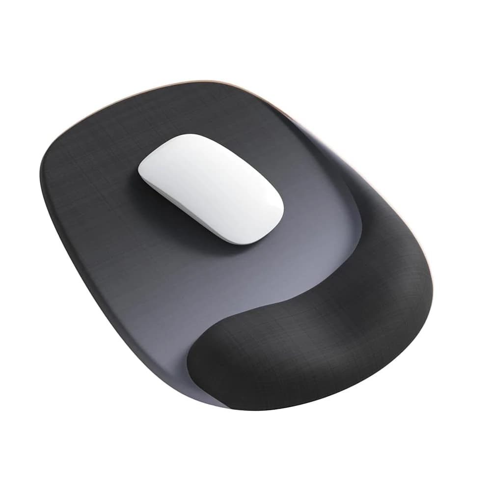 Tappetino per mouse ergonomico con supporto per il polso in gel Tessuto Lycra premium antiscivolo per accessori da scrivania da gioco per ufficio