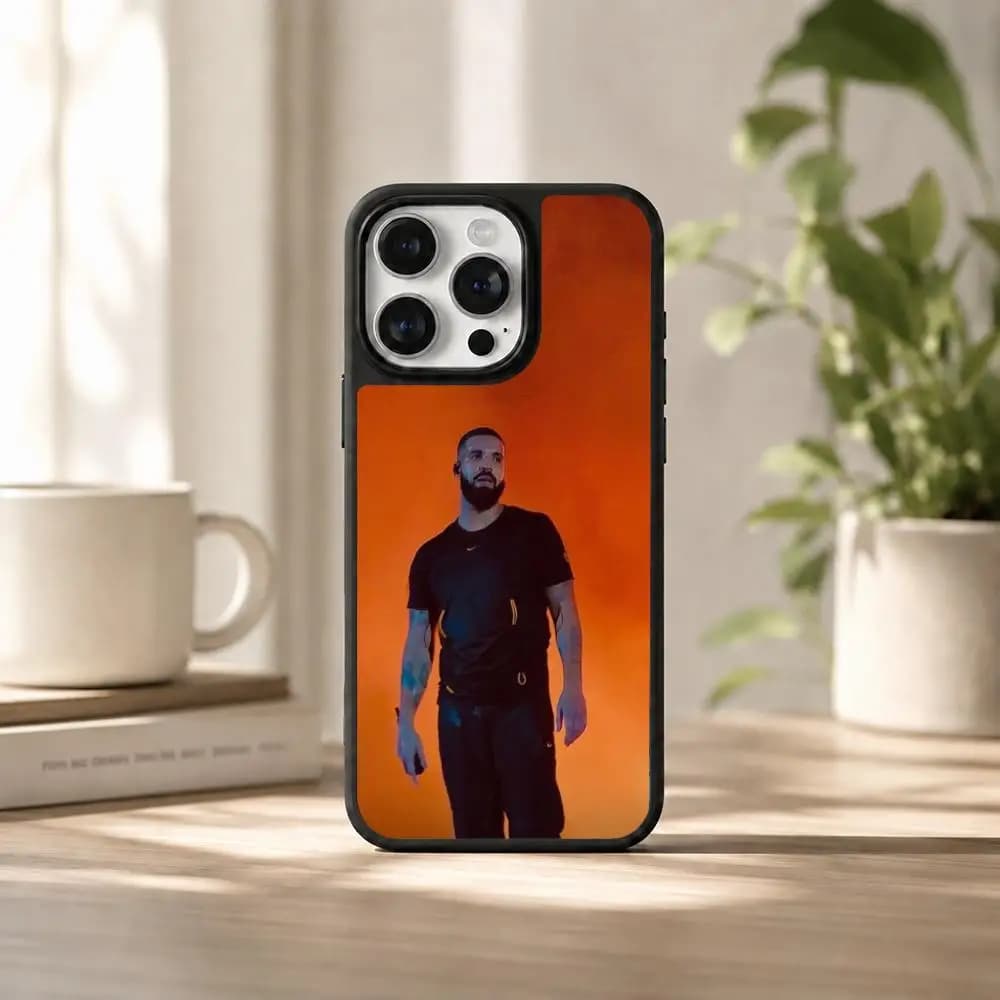 d-Drake Phone Case Luxury Electroplated Mirror Glass Case for iPhone 17 16 15 14 Pro Max Shockproof Cover
