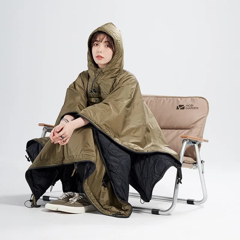 14—20 °C Outdoor camping fur coat wearable cold-resistant cotton for adults hot quilt portable month per month