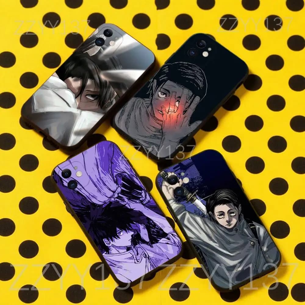 Custodia per telefono Jujutsu Kaisen Okkotsu Yuta per iPhone 17,16,15,14,13,12,11,Pro,Max,Plus,Air,X,XS,XR,SE,8,7,Mini,Soft Black Funda