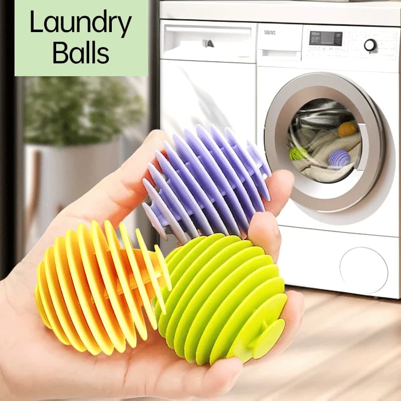 Reusable laundry ball Silicone hair cleaning ball Soft anti-winding laundry ball Drying balls for home washing machine
