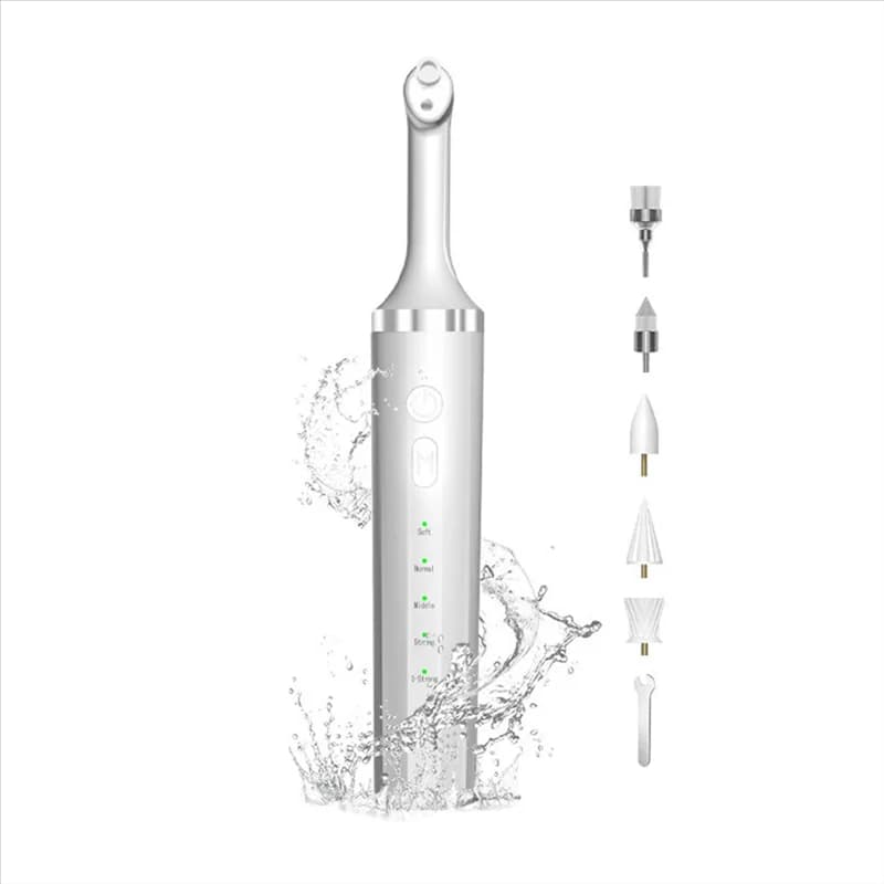 A66Z Teeth Cleaner Tools With 5 Brush Heads 5 Speed Modes LED Light And IPX6 Waterproof Tooth Teeth Polisher Polishing Kit